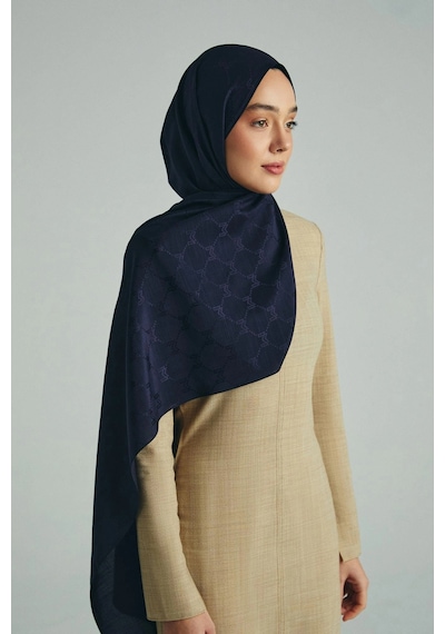 Maisa Neda Pamuk İpek Şal 70 190 Cm - Laçivert 8990 Lacivert