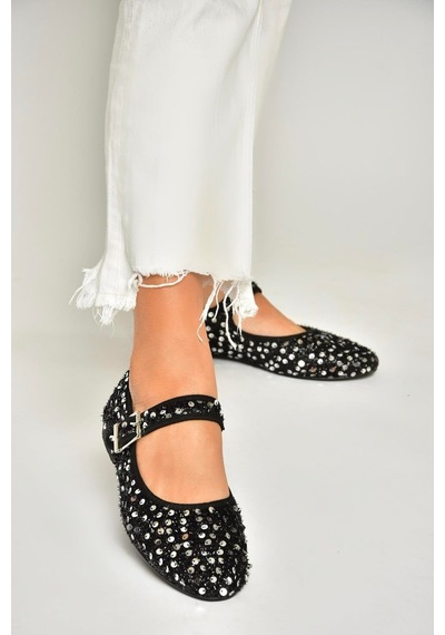 Fox Shoes U725675504 Siyah/gümüş Kumaş Pullu Kadın Babet Siyah/gümüş-kumaş Siyah - Gümüş Fox Shoes U725675504 Siyah/gümüş Kumaş Pullu Kadın Babet Siyah/gümüş-kumaş Siyah - Gümüş
