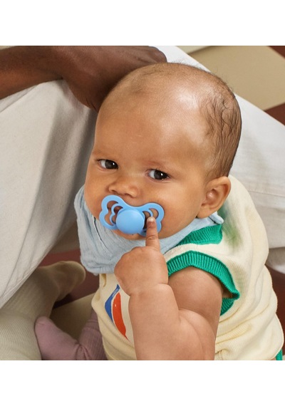 Bibs Supreme Silikon Emzik - Sky Blue 6-18 Ay