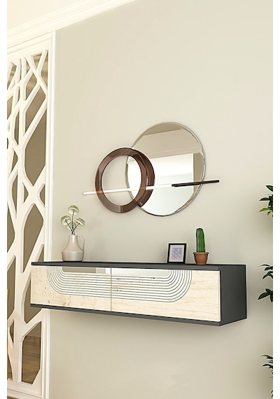 Da1202ats Meyra Dresuar Ve Antre Rafı Antrasit-traverten-silver 120cm Antrasit - Traverten - Gümüş Da1202ats Meyra Dresuar Ve Antre Rafı Antrasit-traverten-silver 120cm Antrasit - Traverten - Gümüş