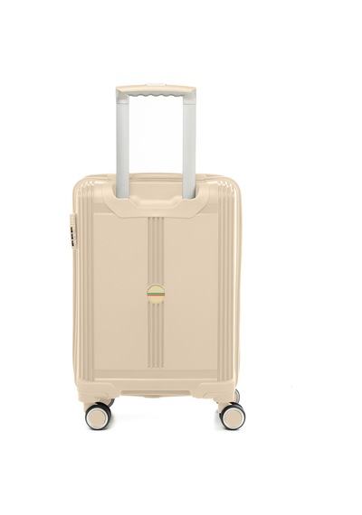 Unisex Jmy8101.12 John May Pp Silikon Valiz Küçük Boy 57x35x25cm Krem Krem