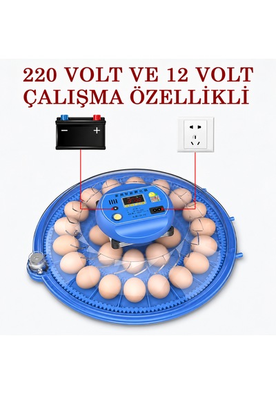 80 Yumurta Kapasiteli Tam Otomatik Kuluçka Makinesi