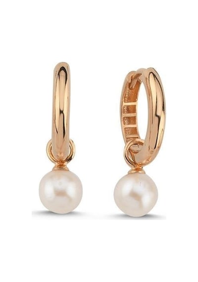 6,5 Mm Sallantılı Doğal İnci Küpe Rose Rose