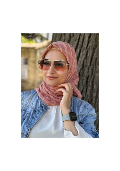 Aldaıyr Jakarlı Caz Eşarp 120 X120 Pamuk İkinci Desen Koyumetalik
