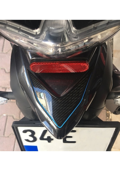 Mondial Drift L Yan Grenaj ve Kuyruk Sticker Pad Siyah-Mavi tasarım