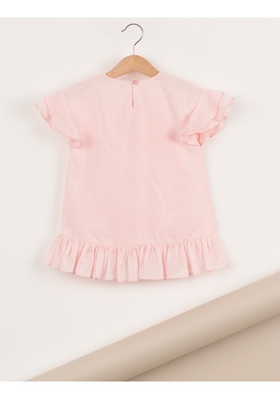 Denokids Ollie&Olla Pembe Nopeli Kız Bluz Çok Renkli