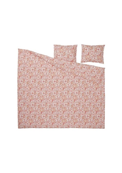 Ikea Rodgersıa Çift Kişilik Nevresim Seti, Pembe-beyaz, 240x220/50x60 Cm