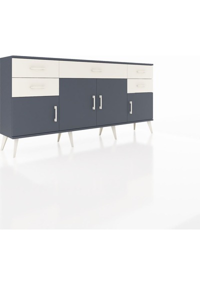 Arges Konsol Tek Raflı 5 Çekmeceli 4 Kapaklı 176x30x83 Antrasit-antrasit/aytaşı Antrasit/aytaşı Arges Konsol Tek Raflı 5 Çekmeceli 4 Kapaklı 176x30x83 Antrasit-antrasit/aytaşı Antrasit/aytaşı