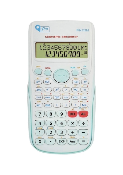 Pin 112m 240 Mavi Fonksiyonlu Hesap Makinesi