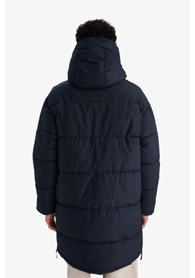 Defacto Su İtici Kapüşonlu Parka Mont F5724ax25cwnv64 Lacivert-nv64
