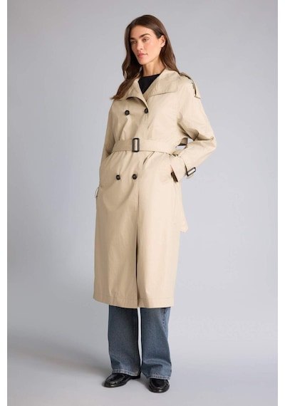 Defacto Regular Fıt Pamuk Astarlı Twill Trençkot G9107ax26spbg501 Bej-bg501