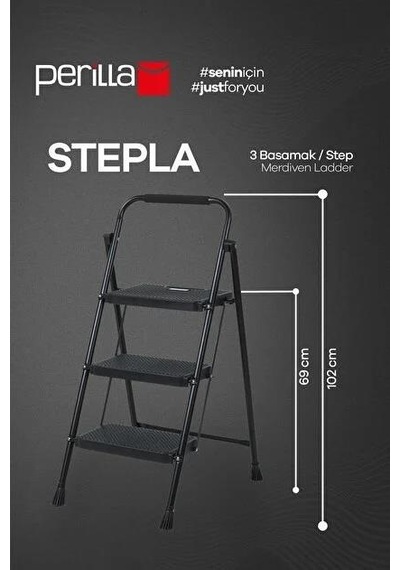 Perilla Stepla 3 Basamak Merdiven 51403