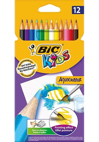 Bic Kids Aquacouleur Kuru Sulu Boya 12 Renk