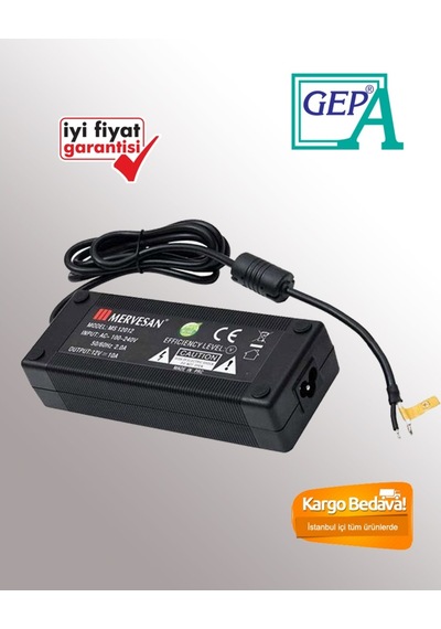 Mervesan Masa Üstü Mrw-12012 12 Volt 10 Amper Smps