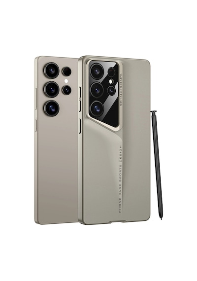 Samsung Uyumlu Galaxy S25 Ultra Kılıf Ultra İnce Kamera Korumalı Sert Rubber Zore Procase Kapak Gold
