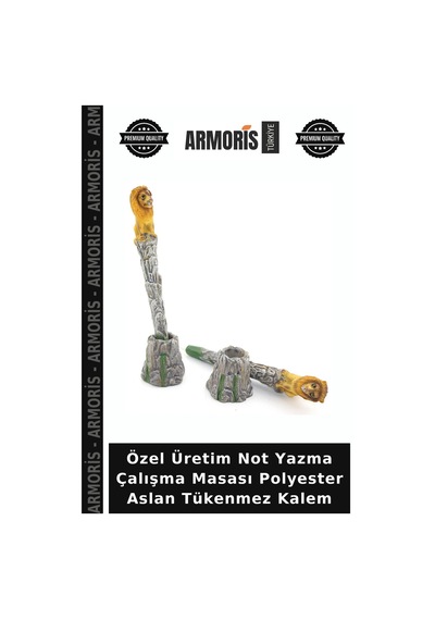 Özel Üretim Not Yazma Çalışma Masası Polyester Aslan Tükenmez Kalem Çok Renkli