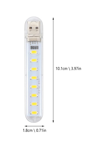 Usb 8 Led Beyaz Lamba Gece Lambası Laptop - Powerbank Uyumlu Led Diğer