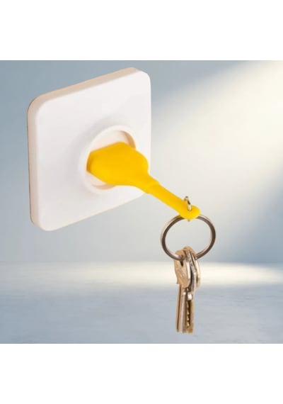 Dekoratif Yapışkanlı Priz Anahtarlık Askılık Duvar Tipi 4 Renk
