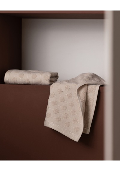 Puanty 2'li %100 Pamuk El Havlusu - Bej - 30x30 Cm 8684427342749 Çok Renkli