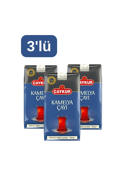 Çaykur Kamelya Siyah Dökme Çay 3 x 1 KG