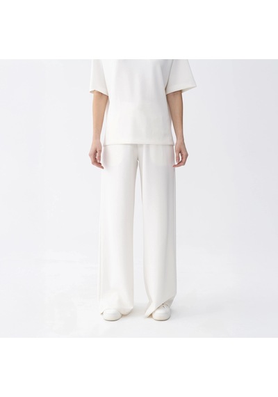 Qua Home Noa Kadın Modal Wide Leg Pantolon Ekru