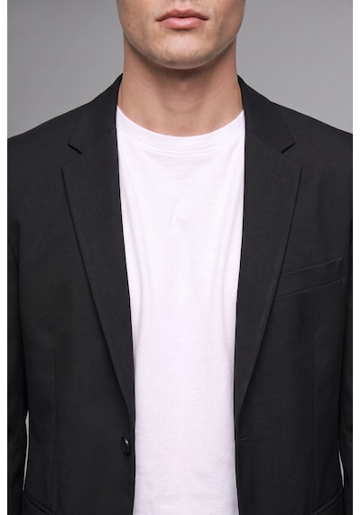 Defacto Modern Fit Penye Cepli Blazer Ceket F2347ax26aubk27 Siyah-bk27