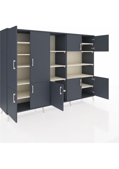 Hyperion Dolap 14 Raflı 9 Kapaklı 220x44x163 Antrasit-antrasit/ay Antrasit-antrasit/aytaşı Hyperion Dolap 14 Raflı 9 Kapaklı 220x44x163 Antrasit-antrasit/ay Antrasit-antrasit/aytaşı