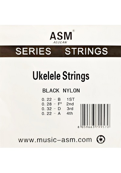 Asm Aegean Ukulele Teli Takım Siyah