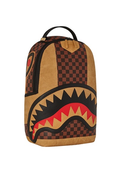 Sprayground Henny Raceway Graff Sırt Çantası, Polyester, Suya Dayanıklı, Şık Ve Dayanıklı Tasarım Kahverengi