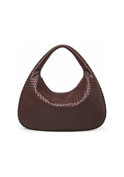 Nura Collection Kadın Yumuşak Form Örgü Hobo Çanta - Kahverengi - 910227189 Kahverengi