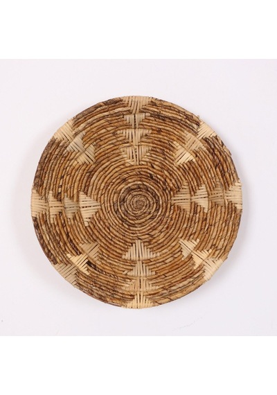 Kaunos 50x12 Cm Çap- Doğal Abaka Duvar Tabağı