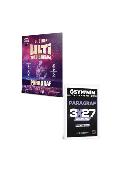Ulti 2027 6. Sınıf Paragraf Soru Bankası+ Evp Akademi Paragraf