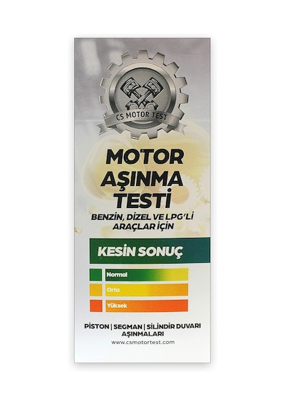Cs Motor Test Aşınma Ve Conta Kaçak Testi- Avantajlı 20'lu Paket