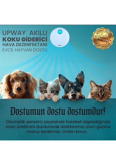 Upway Akıllı Koku Giderici Ozon Cihazı - Banyo, Mutfak Ve Evcil Hayvan Alanları