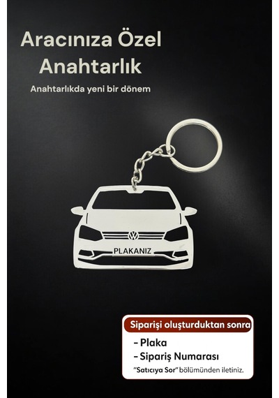 Volkswagen Polo Anahtarlık Paslanmaz Çelik