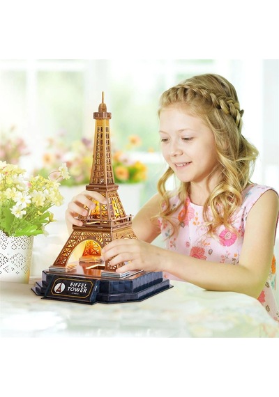 Eyfel Kulesi 3d Puzzle Led Işıklı L534h