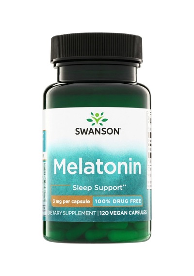 Swanson Nutrition Mel Atonin 3 Mg 120 Kapsül Uyku Destekleyici Premium Formül Gıda Takviye