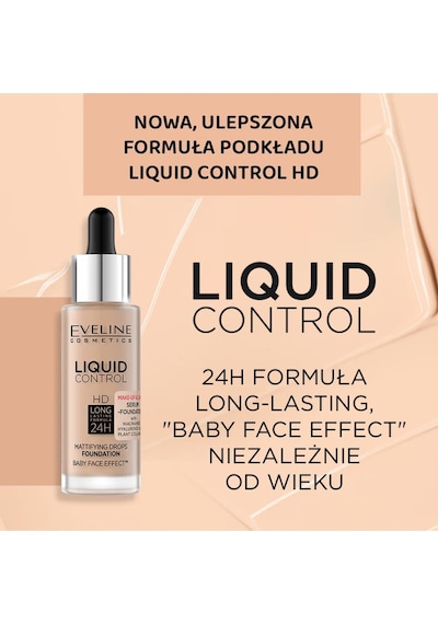 Liquid Control Damlalıklı Niasinamid, Vegan Kolajen İçeren Fondöten Ivory Beıge