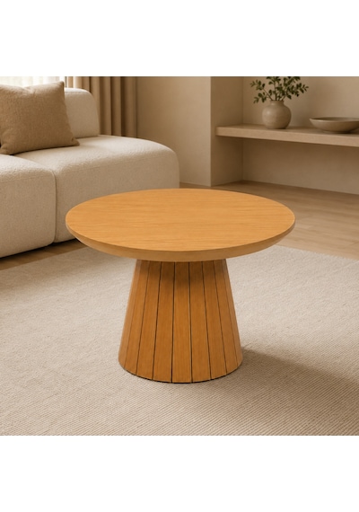 Ganni Home Alora Orta Sehpa Meşe Meşe Gürgen İskeletli, Yuvarlak Tablalı Dekoratif Çıtalı Modern Tasarım Meşe-meşe Ganni Home Alora Orta Sehpa Meşe Meşe Gürgen İskeletli, Yuvarlak Tablalı Dekoratif Çıtalı Modern Tasarım Meşe-meşe