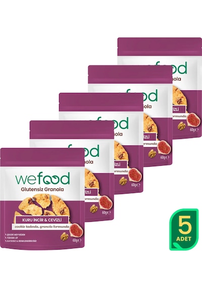 Glutensiz Granola Kuru İncir & Cevizli 60 Gr 5'li 8683347036486 60 G