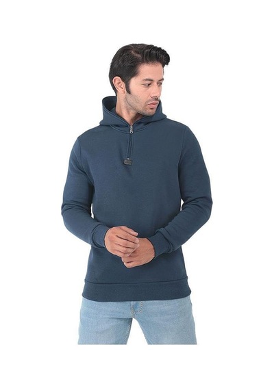 Slazenger Baha Erkek Sweatshirt St22we097-789 Indigo-lacivert