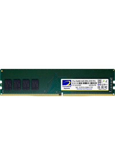 Twinmos Mdd416gb3200d, 16gb, Ddr4, 3200mhz, 1.2v Desktop Ram