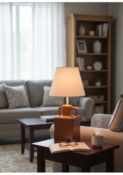 Dekoratif Modern Seramik Amfora Abajur Abj0079