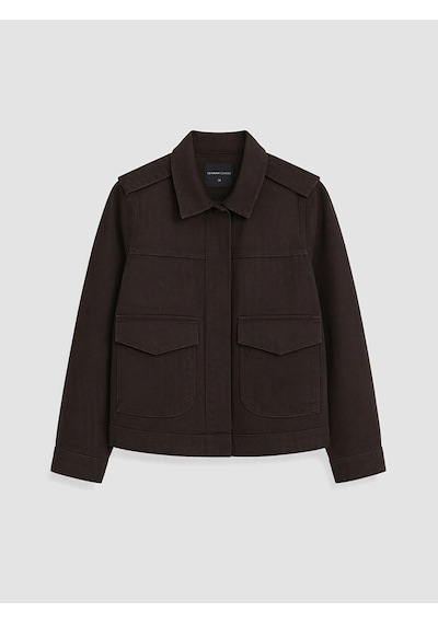 Lcwaıkıkı Classic Kahverengi Gabardin Kadın Gömlek Ceket