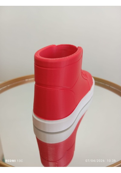 Kalemlik 3d Converse Beyaz - Kırmızı