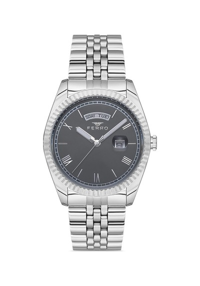 Ferro F11130a-a4 Quartz Çelik Gri 41 Mm Erkek Kol Saati