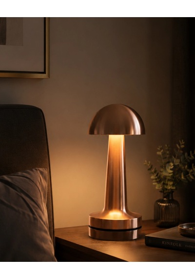 Mantar Masa Lambası Dokunmatik Led Gece Lambası Çok Renkli 08820962