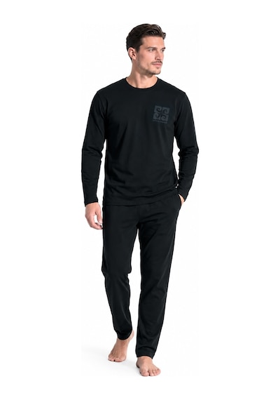 Pierre Cardin 6155 Erkek Uzun Kollu Bisiklet Yaka Pijama - L / Yeşil Yesil