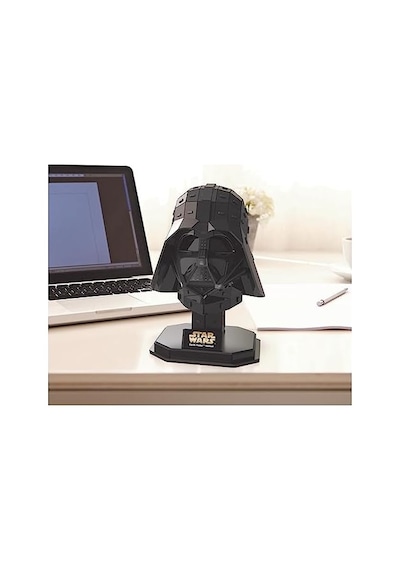 4d Build - Darth Vader Kaskı - Kaliteli Kartondan Detaylı 3d Model Kiti, 83 Parça, 12 Yaşından İtibaren Hayranları İçin
