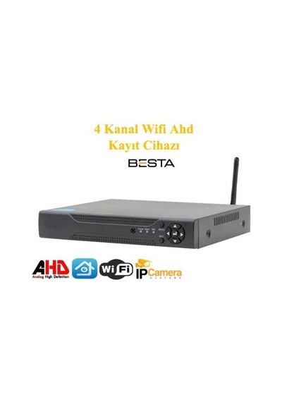 4 Kanal H265 Kablosuz Ahd Kayıt Cihazı Kd-7004w